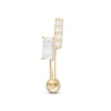 Thumbnail Image 0 of 14K Gold CZ Multi-Stone Curved Barbell - 16G 5/16"
