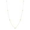 Thumbnail Image 0 of Diamond Accent Station Necklace in Sterling Silver with 14K Gold Plate - 36"