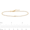 Thumbnail Image 1 of Diamond Accent Bracelet in Sterling Silver with 14K Gold Plate