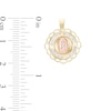 Thumbnail Image 1 of Small Our Lady of Guadalupe Medallion Necklace Charm in 10K Semi-Solid Two-Tone Gold