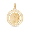 Thumbnail Image 0 of Double Sided Mary Jesus Necklace Charm in 10K Semi-Solid Gold