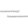 Thumbnail Image 1 of Cubic Zirconia Baguette Necklace in Solid Sterling Silver - 20"