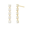 Thumbnail Image 0 of ​​​​​​​Cubic Zirconia Dangle Stud Earrings in 10K Solid Gold