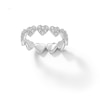 Thumbnail Image 0 of Sterling Silver CZ Continuous Heart Ring