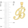 Thumbnail Image 1 of 10K Solid Gold Diamond Cut Script Letter B Charm