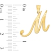 Thumbnail Image 1 of 10K Solid Gold Diamond Cut Script Letter M Charm