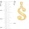 Thumbnail Image 1 of 10K Solid Gold Diamond Cut Script Letter S Charm