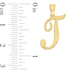 Thumbnail Image 1 of 10K Solid Gold Diamond Cut Script Letter T Charm