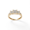Thumbnail Image 0 of 1/15 CT. T.W. Composite Princess Diamond Three Stone Ring in 10K Gold