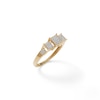Thumbnail Image 1 of 1/15 CT. T.W. Composite Princess Diamond Three Stone Ring in 10K Gold