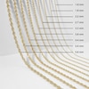Thumbnail Image 3 of 10K Hollow Gold Rope Chain - 22"