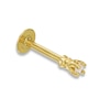 Thumbnail Image 0 of 14K Solid Gold Diamond Accent Stud - 18G