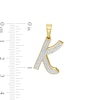 Thumbnail Image 1 of 1/6 CT. T.W. Diamond "K" Initial Necklace Charm in 10K Gold