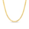 Thumbnail Image 0 of Made in Italy 4mm Herringbone Chain Necklace in 10K Solid Gold - 16" + 1"