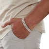 Thumbnail Image 3 of 1 CT. T.W. Diamond Square Curb Link Chain Bracelet in 10K Gold - 8.5"