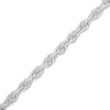 Thumbnail Image 0 of Made in Italy 4.7mm Loose Rope Chain Bracelet in Solid Sterling Silver - 8"