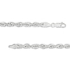 Thumbnail Image 1 of Made in Italy 4.7mm Loose Rope Chain Bracelet in Solid Sterling Silver - 8"