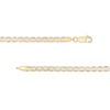 Thumbnail Image 1 of ​​​​​​​Made in Italy Diamond-Cut Mariner Chain Necklace in 10K Semi-Solid Gold - 22"