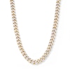 Thumbnail Image 0 of 10K Solid Gold Diamond-Cut Curb Chain Made in Italy