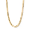 Thumbnail Image 2 of 10K Solid Gold Diamond-Cut Curb Chain Made in Italy