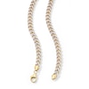 Thumbnail Image 3 of 10K Solid Gold Diamond-Cut Curb Chain Made in Italy