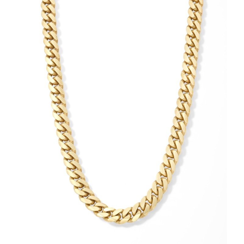 10K Solid Gold Cuban Chain Made in Italy