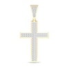 Thumbnail Image 0 of ​​​​​​​​​​​​​​10K Solid Gold 1 CT. T.W. Lab-Created Diamond Cross Necklace Charm