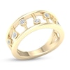 Thumbnail Image 1 of ​​​​​​​​​​​​​​10K Solid Gold 1/4 CT. T.W. Lab-Created Diamond Bezel-Set Bar Ring