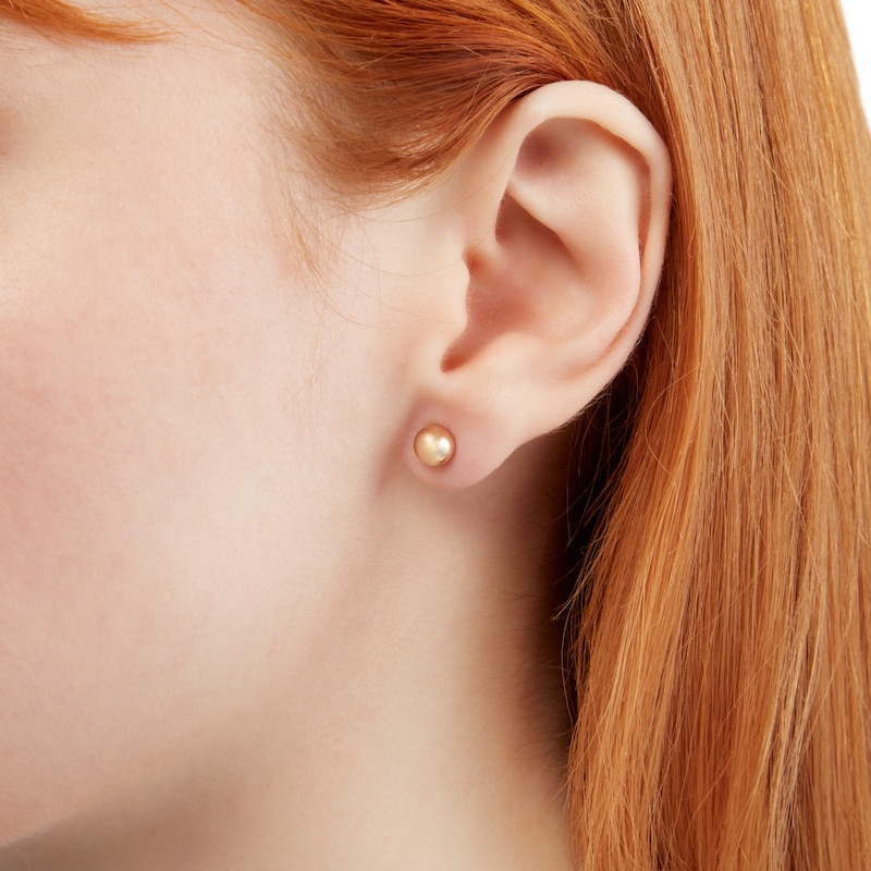 6mm Ball Stud Earrings in 10K Gold