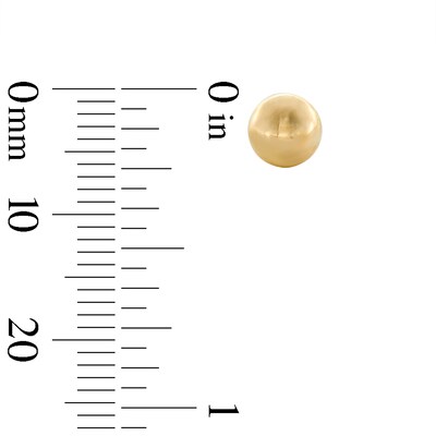 6mm Ball Stud Earrings in 10K Gold