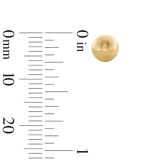 6mm Ball Stud Earrings in 10K Gold