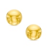 10K Gold 7mm Ball Stud Earrings