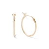 14mm Hoop Earrings in 10K Gold