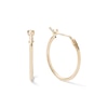 Thumbnail Image 1 of 10K Semi-Solid Gold Hoops