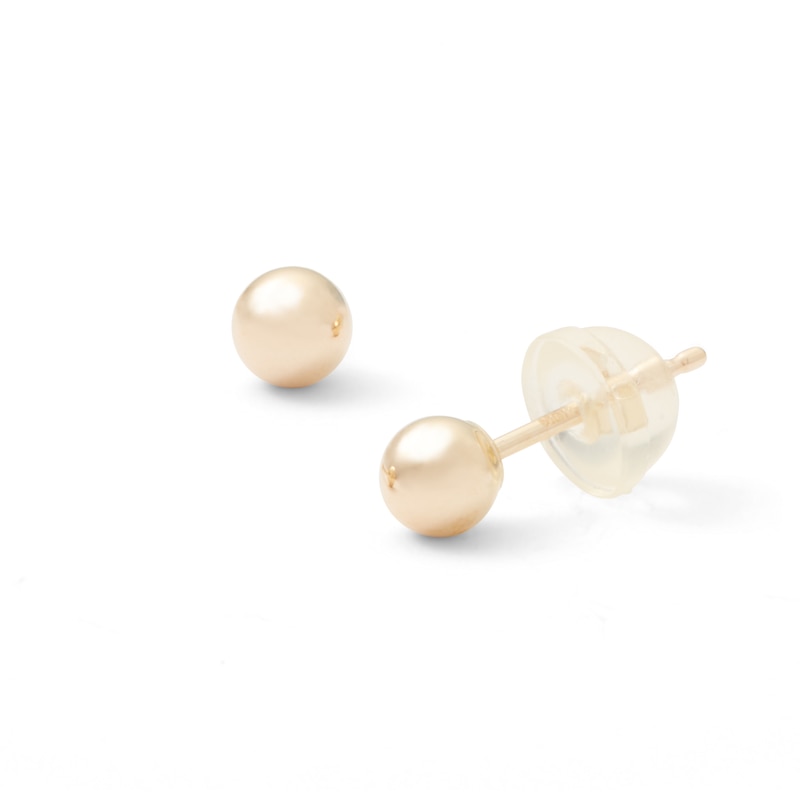 Main Image 1 of 10K Gold 4mm Ball Stud Earrings