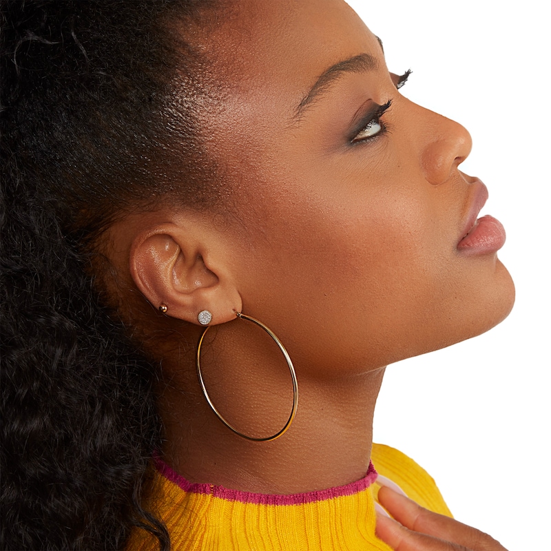 Main Image 5 of 10K Gold 4mm Ball Stud Earrings