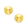 10K Gold 5mm Ball Stud Earrings
