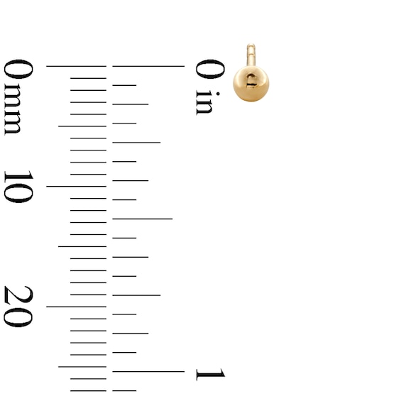 10K Gold Ball Studs