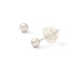 Thumbnail Image 0 of 10K White Gold 3mm Ball Stud Earrings