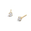 10K Solid Gold CZ Studs - 3mm