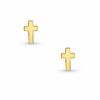 Thumbnail Image 0 of Child's Cross Stud Earrings in 14K Gold