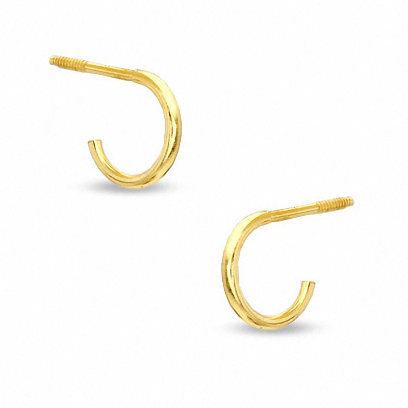 Main Image 1 of Child's Hoop Earrings in 14K Gold