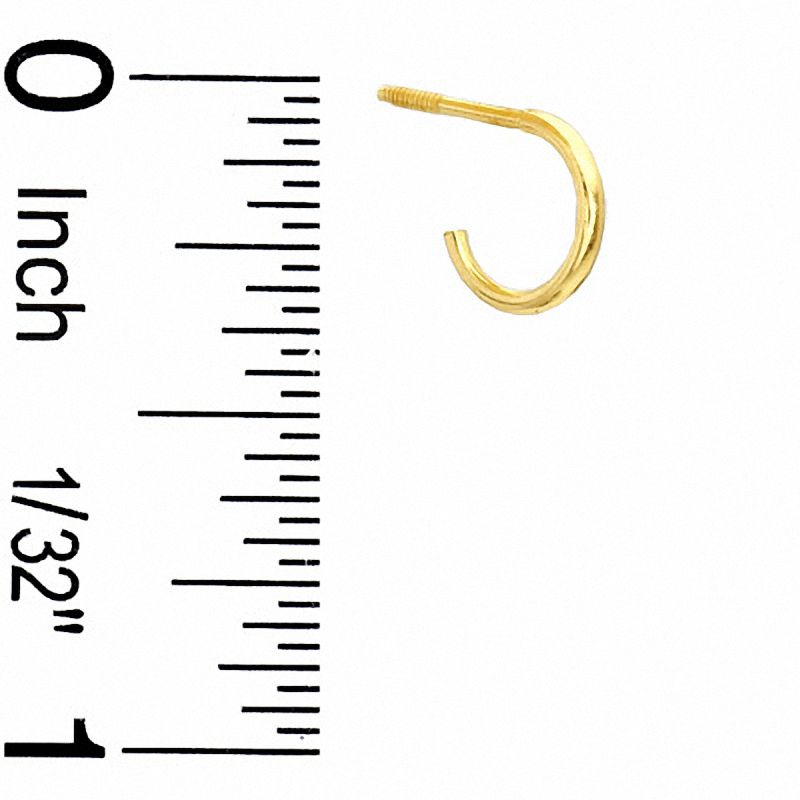 Main Image 2 of Child's Hoop Earrings in 14K Gold
