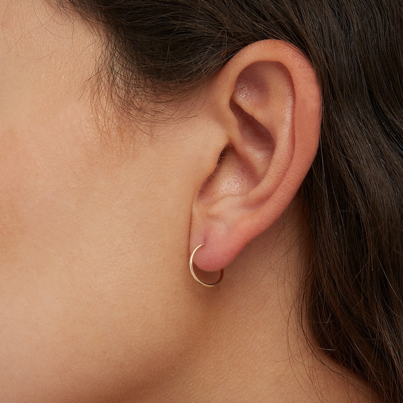 10K Gold Continuous Hoops