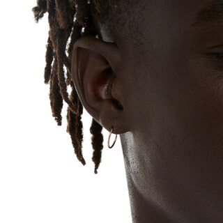 10K Gold Continuous Hoops