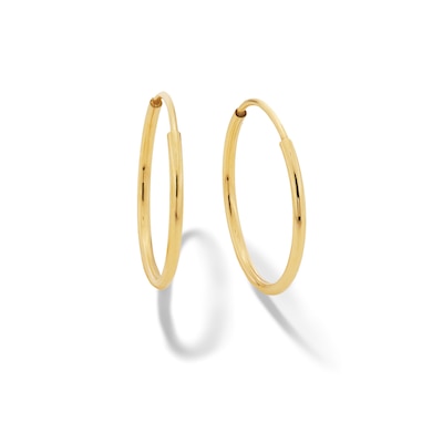 10K Gold Continuous Hoops