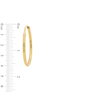 10K Gold Continuous Hoops