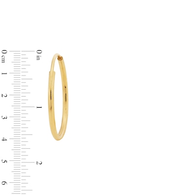 10K Gold Continuous Hoops