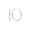 Thumbnail Image 1 of 10K White Gold Continuous Hoop Earrings