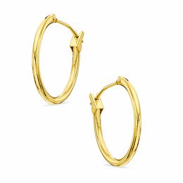 10K Gold 17.5mm Hoop Earrings